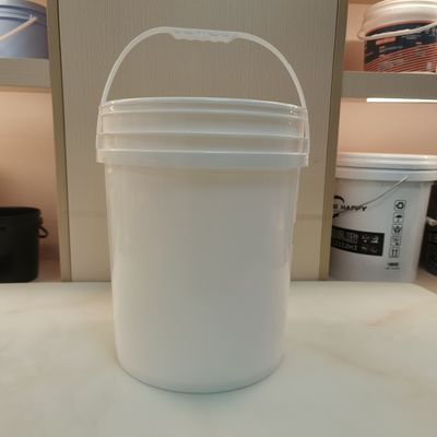 qualidade  Seal Lid 20 Litre Round Plastic Bucket Screen Printing fábrica
