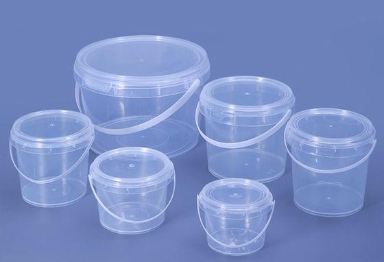 qualidade  ISO9001 20l Transparent Plastic Bucket With Thermal Transfer Application fábrica