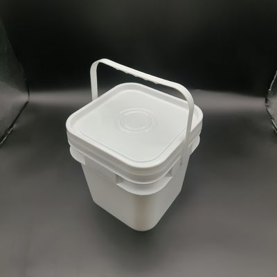 ODM OEM Baldes de plástico de 10 litros quadrados com alças resistentes a produtos químicos
