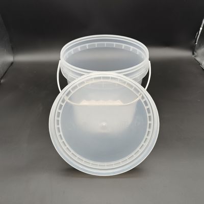 1L-25L recipientes de balde de plástico transparente com tampa resistente ao esforço
