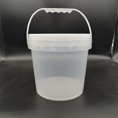 1L-25L recipientes de balde de plástico transparente com tampa resistente ao esforço