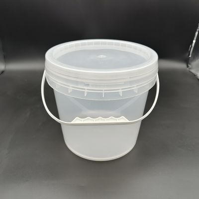 1L-25L recipientes de balde de plástico transparente com tampa resistente ao esforço