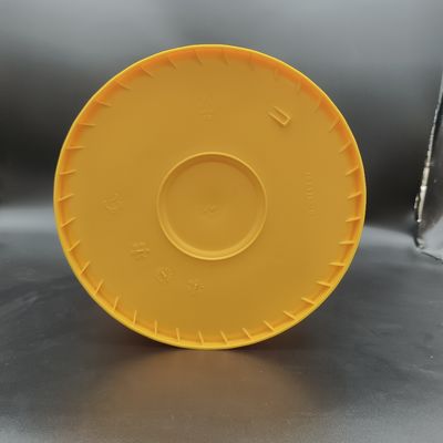Balde de lubrificante industrial de 18 litros com bico amarelo empilhável Balde de plástico de 20 litros