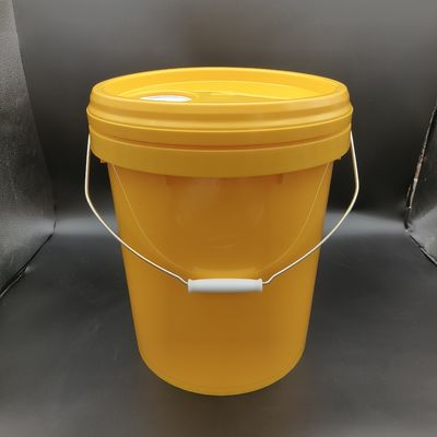 Balde de lubrificante industrial de 18 litros com bico amarelo empilhável Balde de plástico de 20 litros