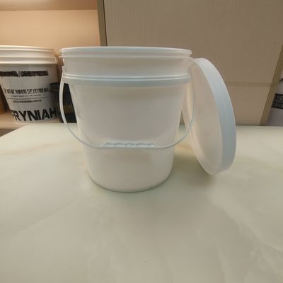 Bicho de plástico redondo preto branco 10L Material PP com tampa de vedação