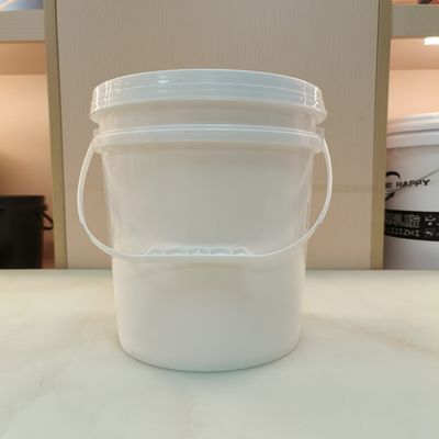 Bicho de plástico redondo preto branco 10L Material PP com tampa de vedação