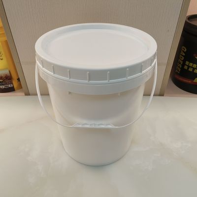Alta empilhabilidade balde branco simples de 5 litros com tampa livre de BPA