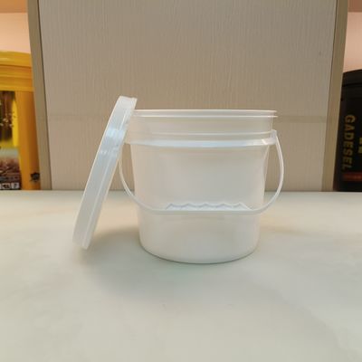 Jogos de plástico impermeáveis personalizáveis Balde Branco 5 Gal Balde Resistente ao calor