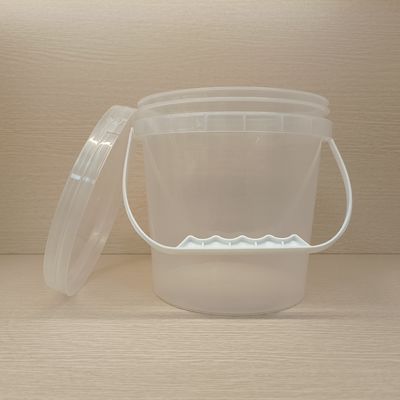 Polietileno polipropileno plástico transparente baldes de bebidas resistentes à corrosão