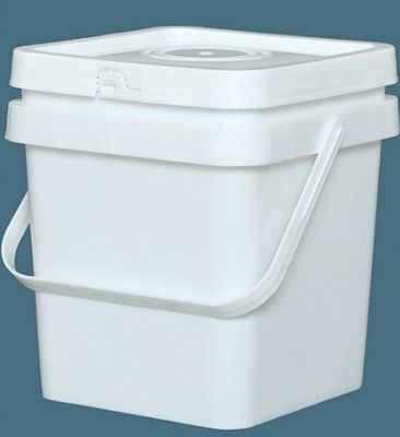 Embalagem de plástico de 10 litros quadrados, reciclável, empilhável, à prova de vazamento