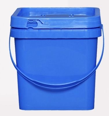 Embalagem de plástico de 10 litros quadrados, reciclável, empilhável, à prova de vazamento