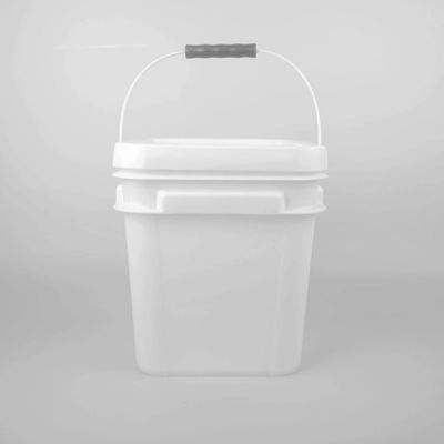 Embalagem de plástico de 10 litros quadrados, reciclável, empilhável, à prova de vazamento