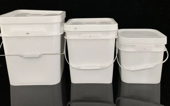 Poly Line Bucket Food Storage Buckets Square Transferência térmica Impressão de tela