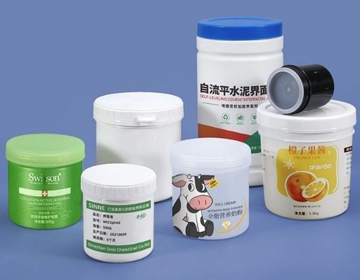 OEM ODM 1-25 litros baldes de armazenamento de alimentos brancos com parafuso na tampa