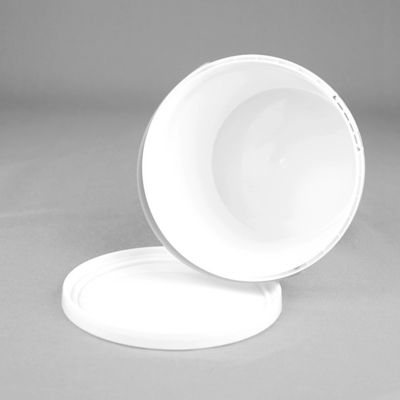 OEM ODM 1-25 litros baldes de armazenamento de alimentos brancos com parafuso na tampa