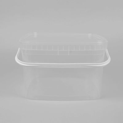 Superfície lisa 5 galões balde de plástico transparente decoração IML