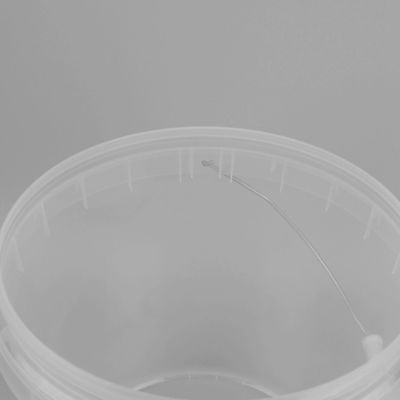 ISO9001 20l balde de plástico transparente com aplicação de transferência térmica