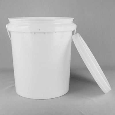 20 litros de baldes brancos com tampa livre de BPA aprovados pela FDA
