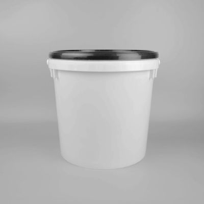 Armazenamento seguro de alimentos à prova de vazamento 1 ~ 25L Balde de comida branco com tampa