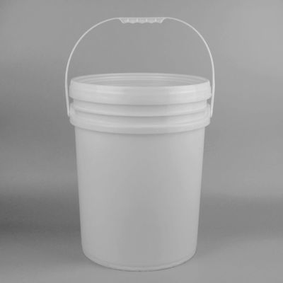 20 litros de balde de lubrificante branco com alça de metal OEM ODM