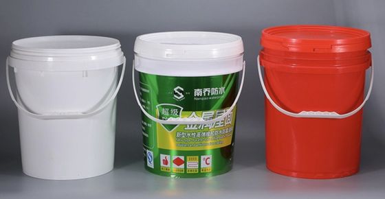 Balde de óleo de plástico de 20 litros resistente a altas temperaturas com superfície lisa