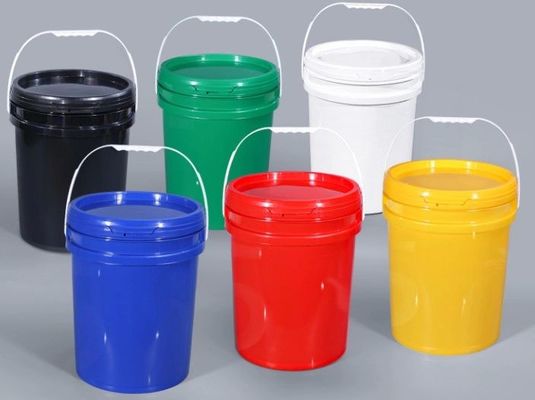 Baldes de plástico sem BPA de 5 galões de altura 14,5 polegadas resistentes a UV