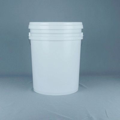 Baldes de plástico branco sem BPA de 5 litros com tampa para pó químico