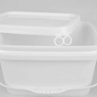 Balde de armazenamento de ferramentas em forma quadrada 1-25L com bandeja removível