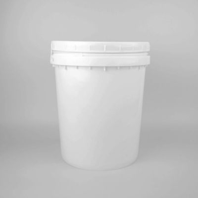 Logotipo personalizado 20l balde de plástico redondo com tampa resistente à corrosão