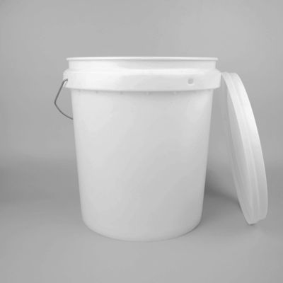 Balde de armazenamento de ferramentas impermeável Resistente à ferrugem Balde branco de 5 galões