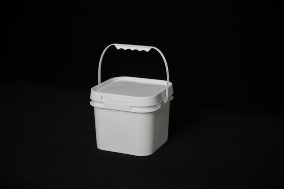 Balde resistente a impactos de qualidade alimentar resistente a produtos químicos com tampa empilhável