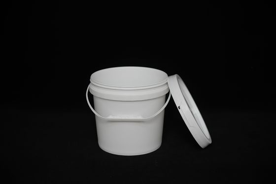 Baldes de plástico reutilizáveis de qualidade alimentar com tampa para armazenamento de alimentos ecológicos