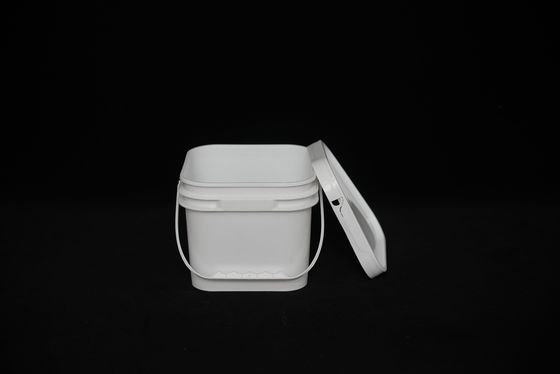 Balde resistente a impactos de qualidade alimentar resistente a produtos químicos com tampa empilhável
